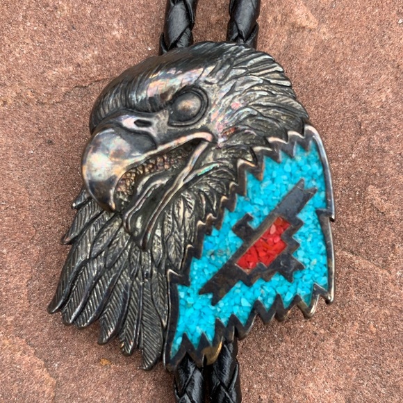 G&S Other - Vintage bolo tie - eagle head